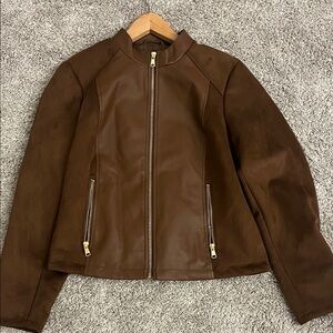 Baccini Chocolate Leather Jacket
